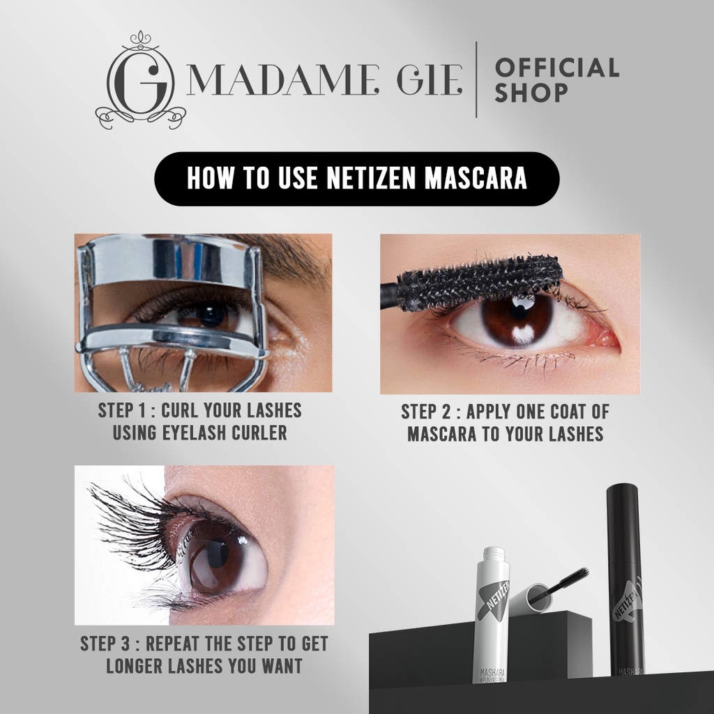 Madame Gie Netizen Mascara 3ml - 02 Clear Fibre