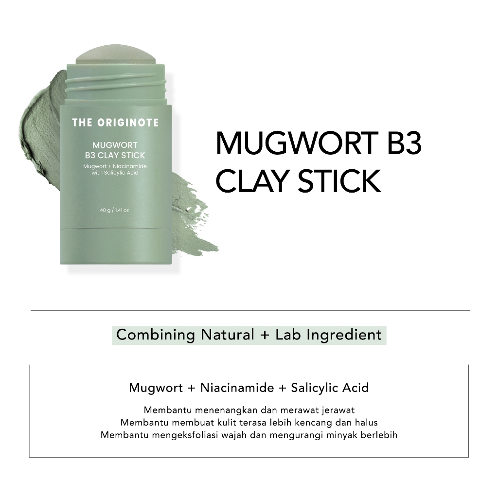 The Originote Clay Mask Stick 40gr - Mugwort B3 The Originote Clay Mask Stick 40gr - Mugwort B3