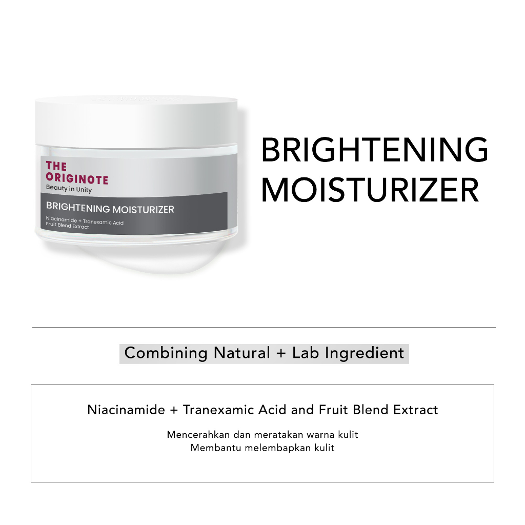 The Originote Moisturizer - Brightening 50ml