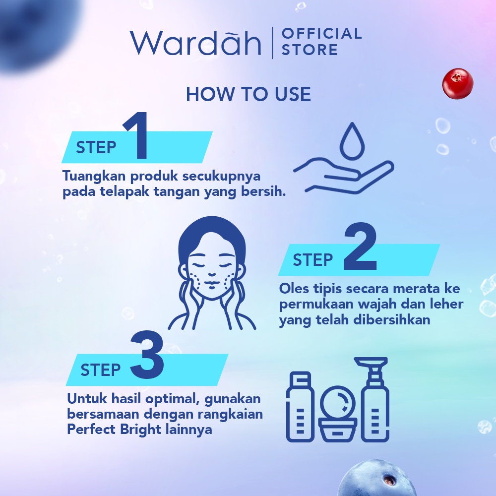 Wardah Perfect Bright Night Glow Night Moisturizer 20ml (Strip Biru)