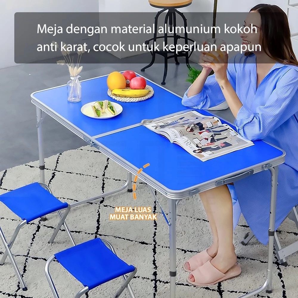 Meja Lipat Portable (Meja Serbaguna Model Koper) (G-6012)