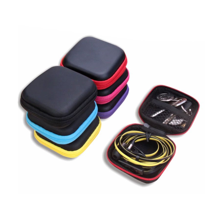 Dompet Travel Headset Kabel Mini (7x7x3cm) Dompet Travel Headset Kabel Mini (7x7x3cm)