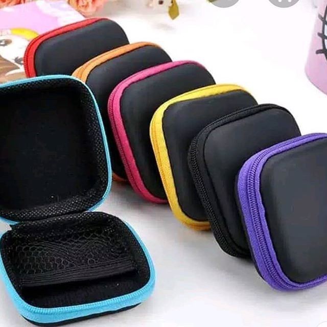 Dompet Travel Headset Kabel Mini (7x7x3cm)