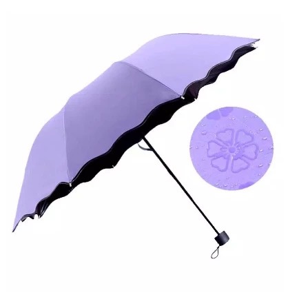 Payung Lipat Magic Motif 3D - UNGU (Magic Umbrella)