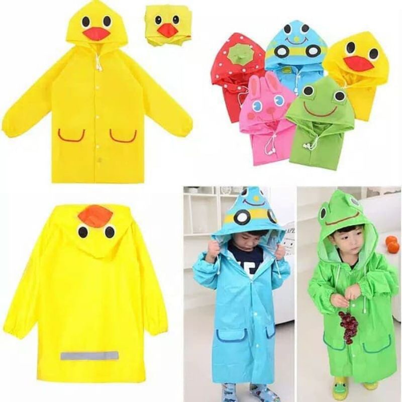 Jas Hujan Anak Motif - Funny Rain Coat Kids Size 90 - 130cm Jas Hujan Anak Motif - Funny Rain Coat Kids Size 90 - 130cm