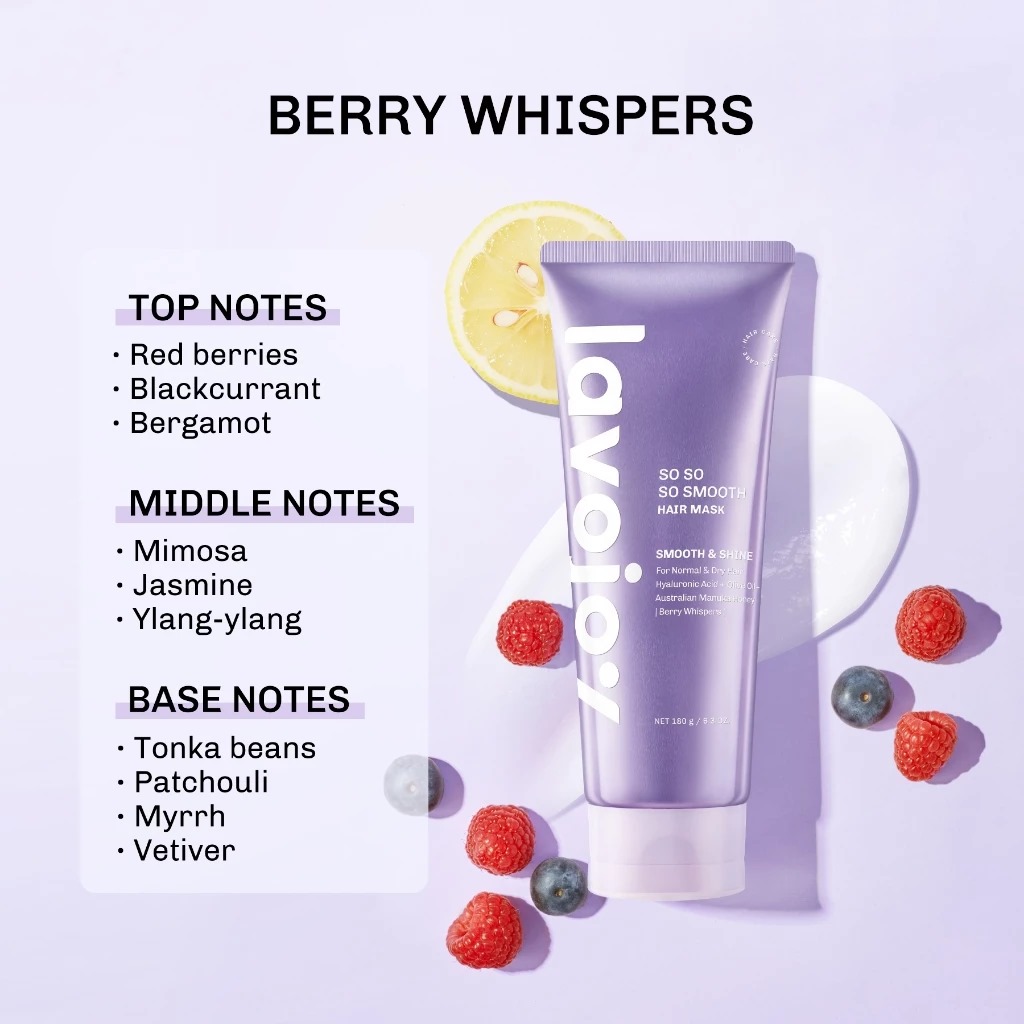 Lavojoy So So So Smooth Hair Mask 180gr - Smooth & Shine (Berry Whispers)