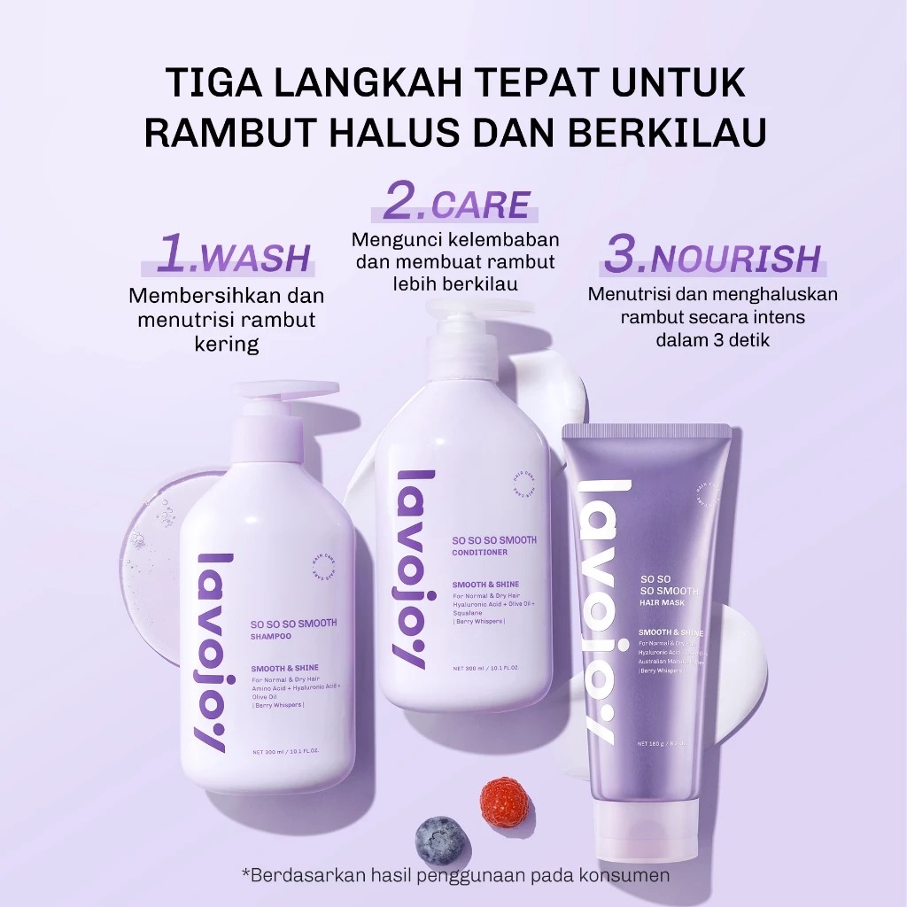 Lavojoy So So So Smooth Hair Mask 180gr - Smooth & Shine (Berry Whispers)