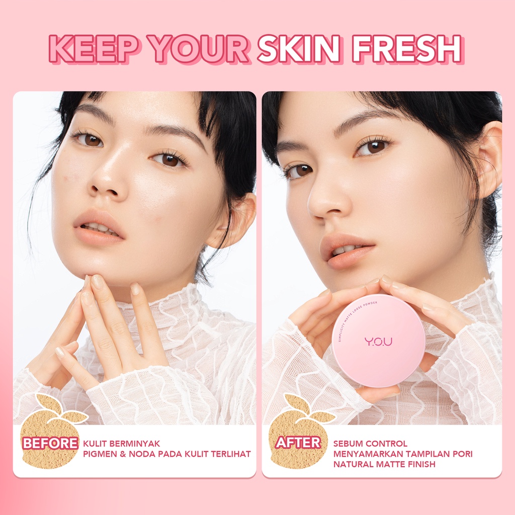 YOU Simplicity Matte Loose Powder W704 Light Beige