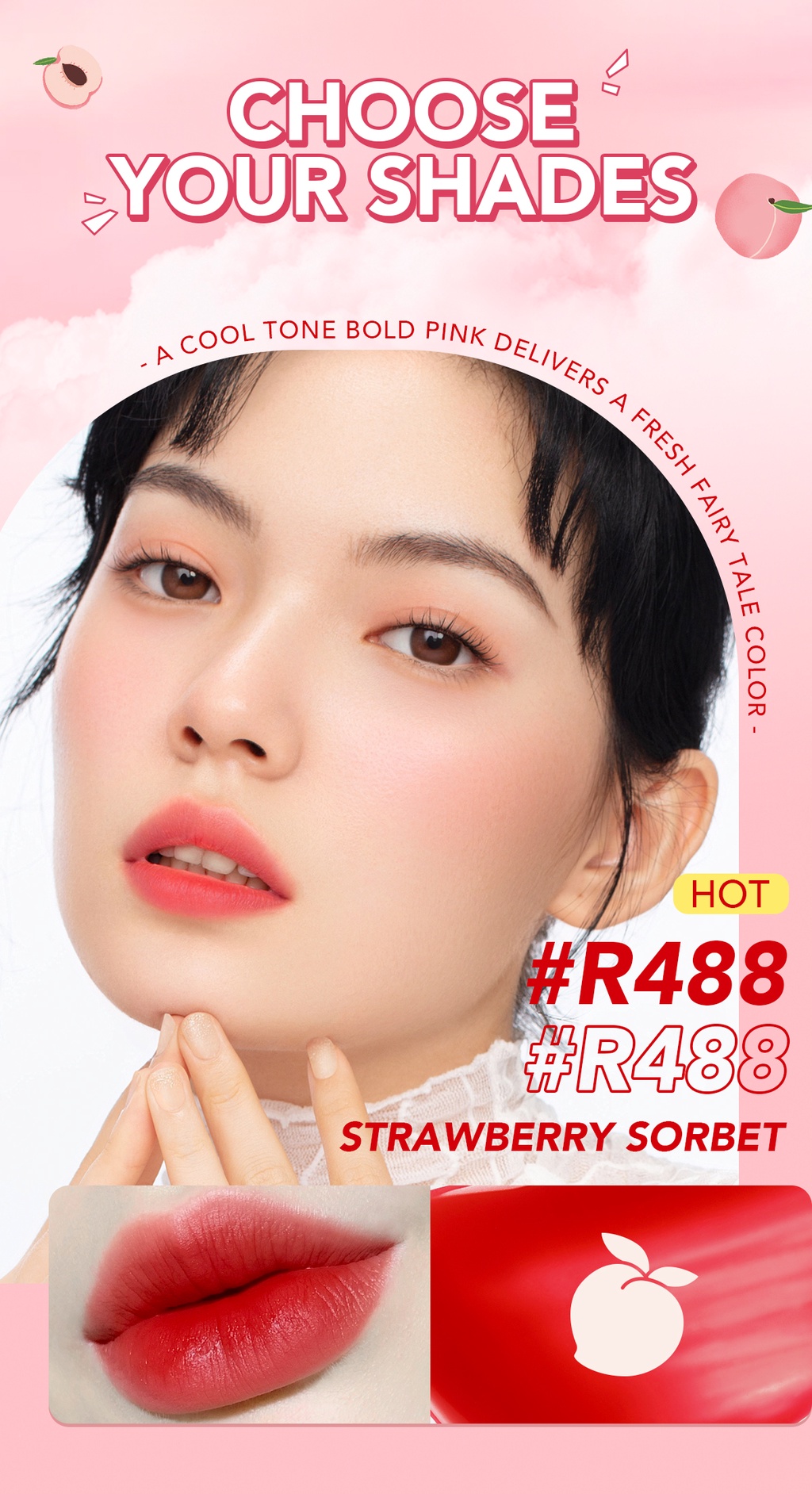 YOU Simplicity Love You Tint R388 Cherry Red *