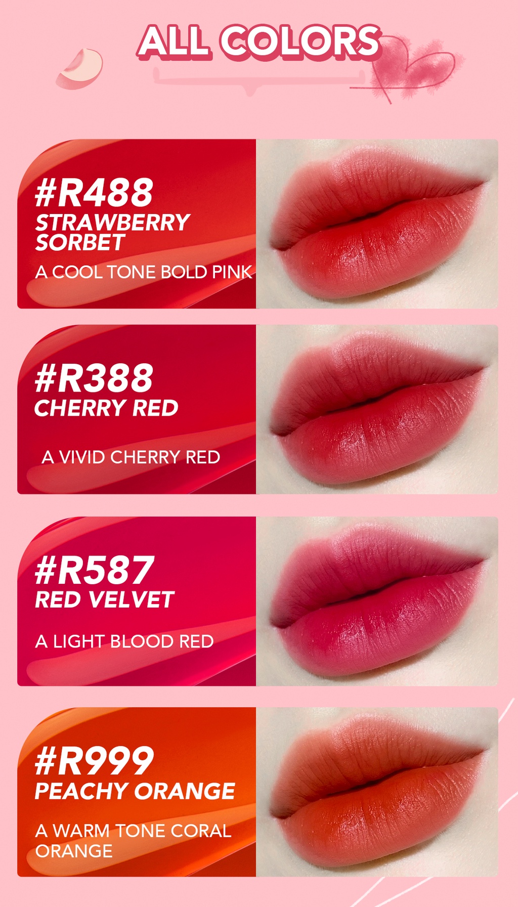 YOU Simplicity Love You Tint R999 Peachy Orange *