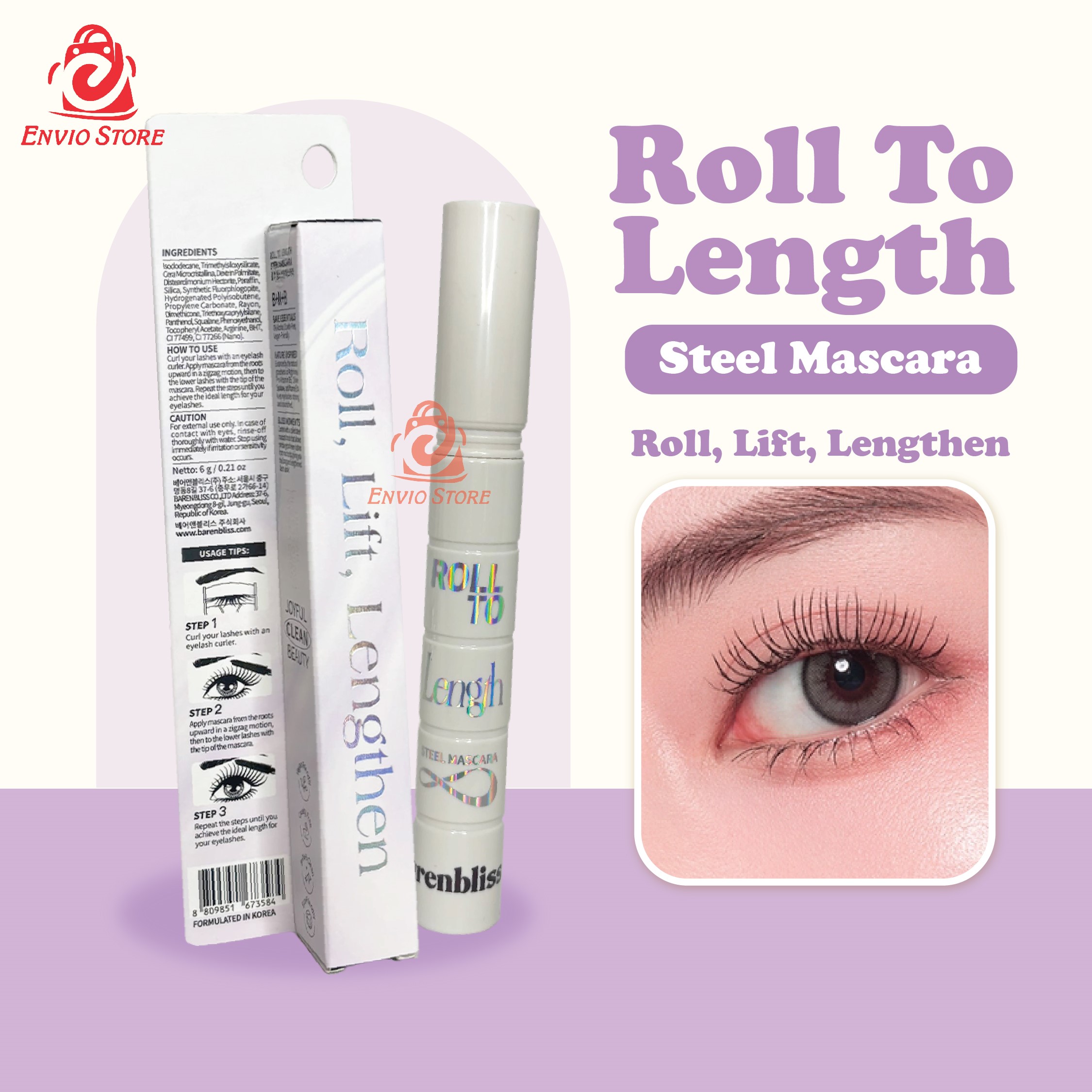 Barenbliss Roll To Length Steel Mascara 6gr