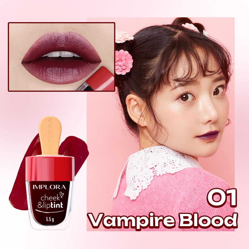 Implora Cheek & Liptint 01 Vampire Blood Implora Cheek & Liptint 01 Vampire Blood