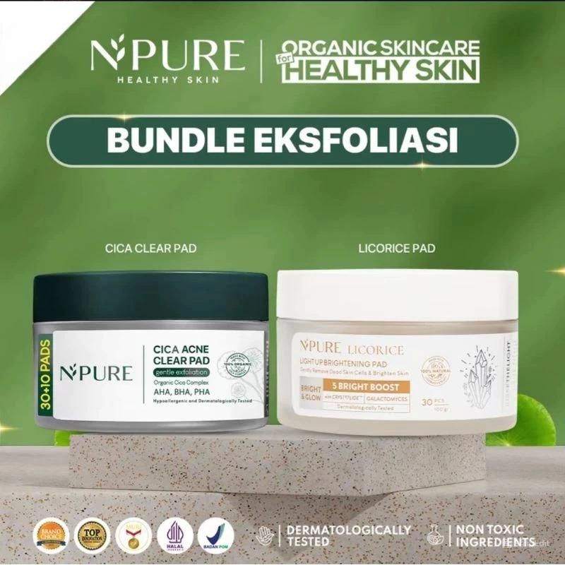 Npure Clear Pad Jar Bundling - Cica Acne Clear Pad & Licorice Light Up Brightening Pad Npure Clear Pad Jar Bundling - Cica Acne Clear Pad & Licorice Light Up Brightening Pad