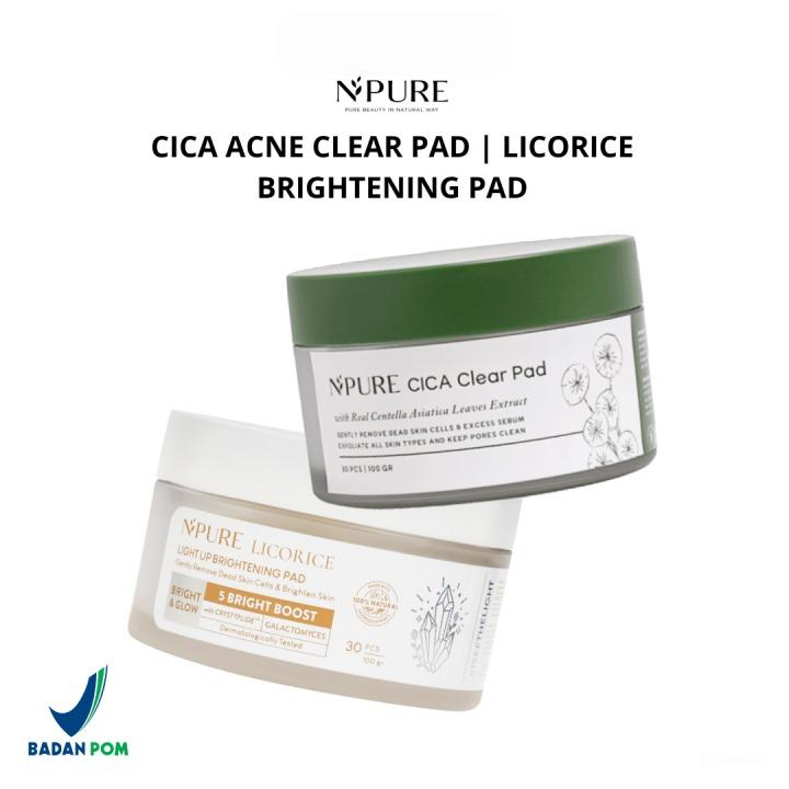 Npure Clear Pad Jar Bundling - Cica Acne Clear Pad & Licorice Light Up Brightening Pad