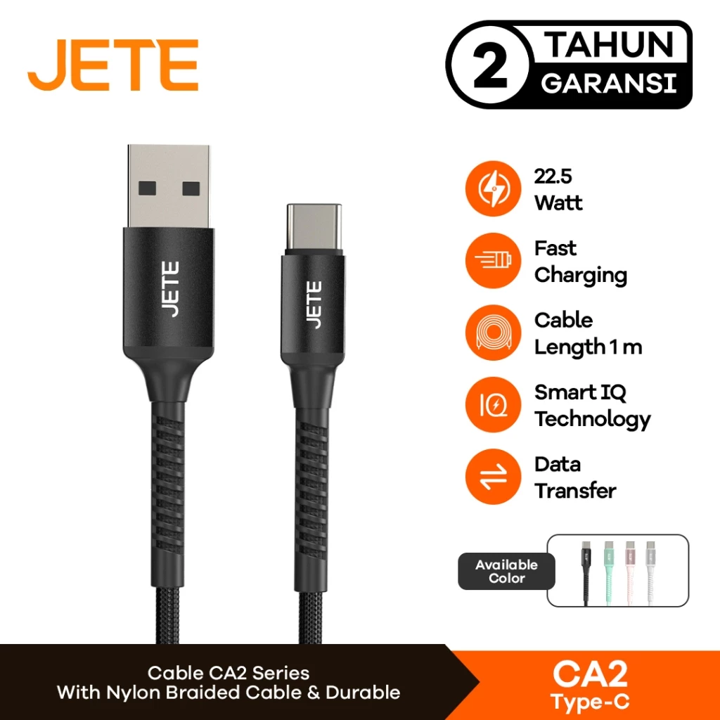 JETE Kabel CA2 Series - Type C 2.4A