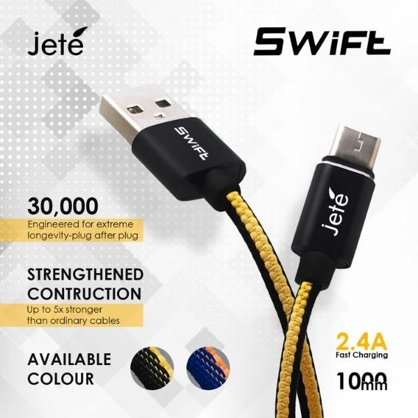 JETE Kabel Swift Series - Lightning 2.4A *