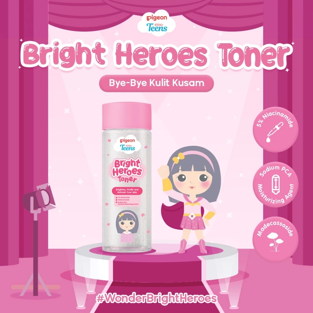 Pigeon Teens Toner 100ml - Bright Heroes