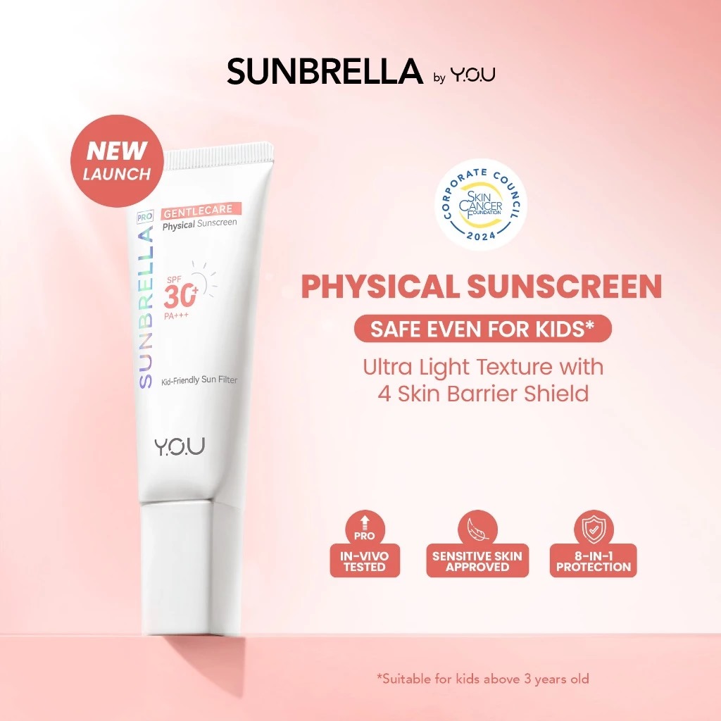 YOU Sunbrella Pro Gentlecare Physical Sunscreen SPF30 PA+++ 30ml