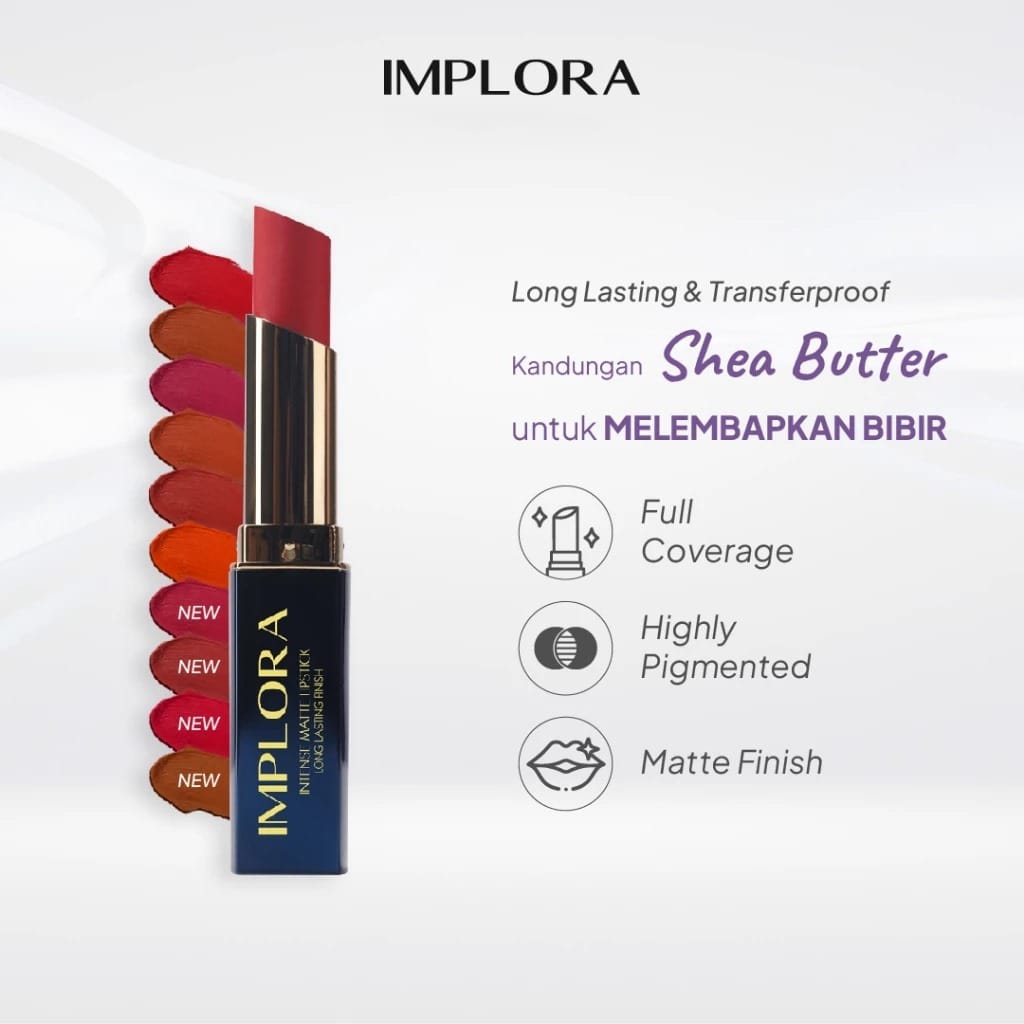 Implora Intense Matte Lipstick 3.5gr - 08 Boba Brown