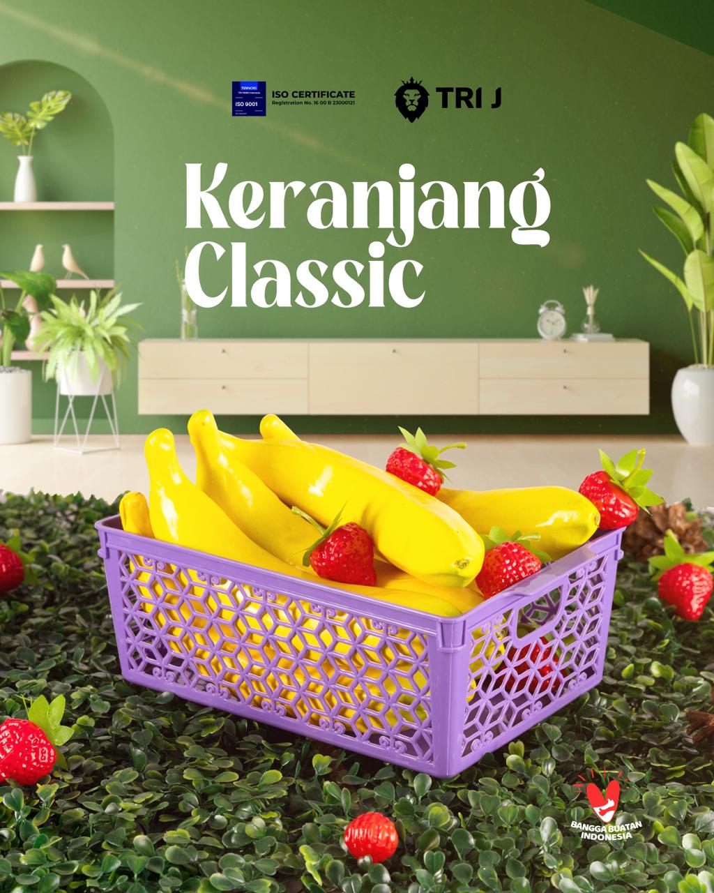 TRI J - Keranjang Classic Serbaguna 21x15x9cm