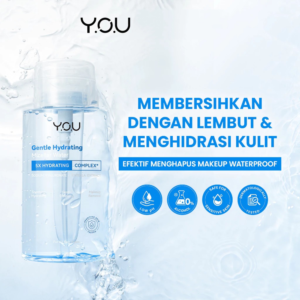 YOU Micellar Water 300ml - Gentle Hydrating (5X Hydrating Complex)