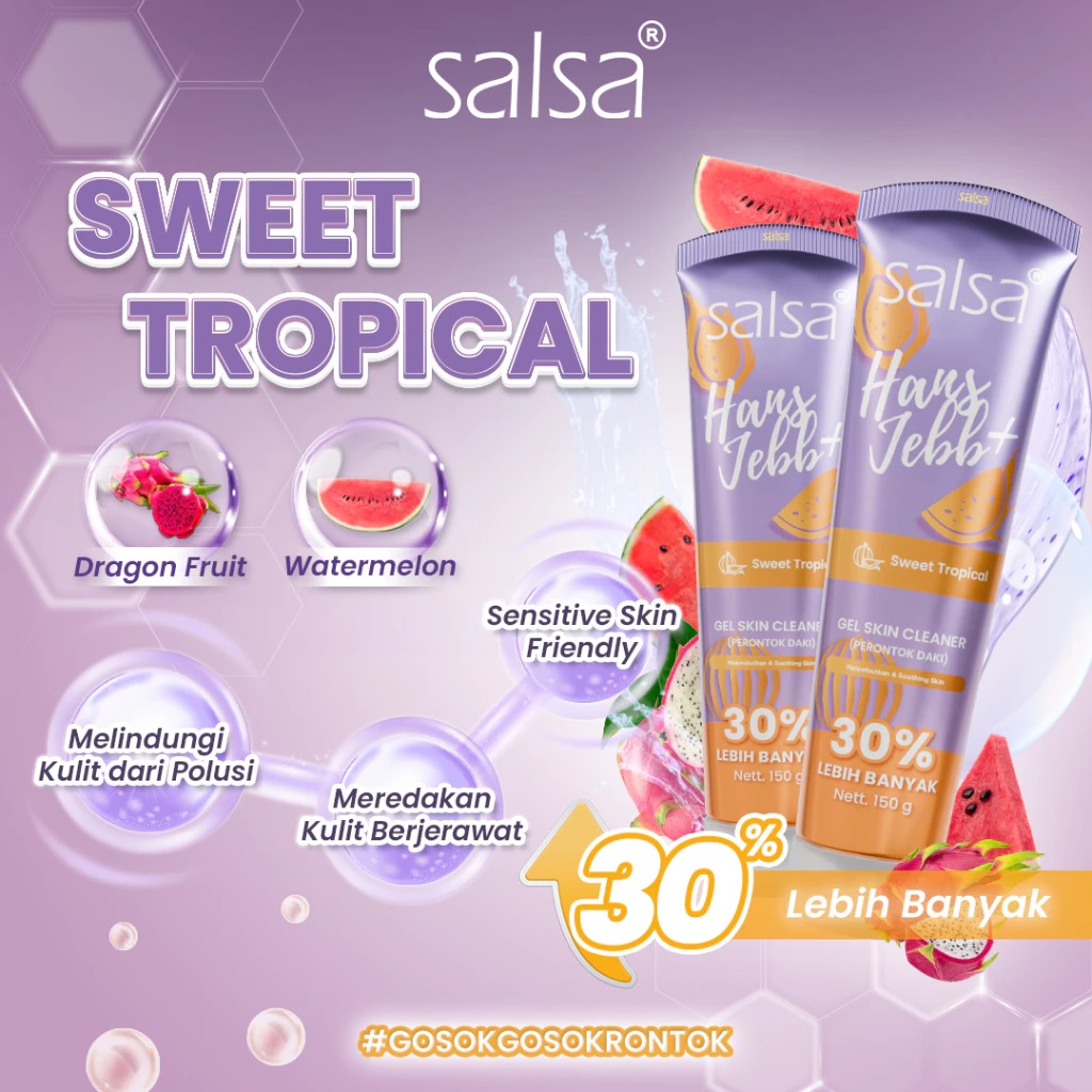 Salsa Hans Jebb+ Gel Skin Cleaner 150gr - Sweet Tropical