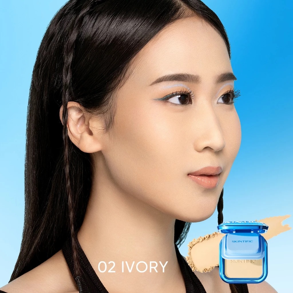 Skintific Ultra Cover Powder Foundation 9gr - 02 Ivory Skintific Ultra Cover Powder Foundation 9gr - 02 Ivory