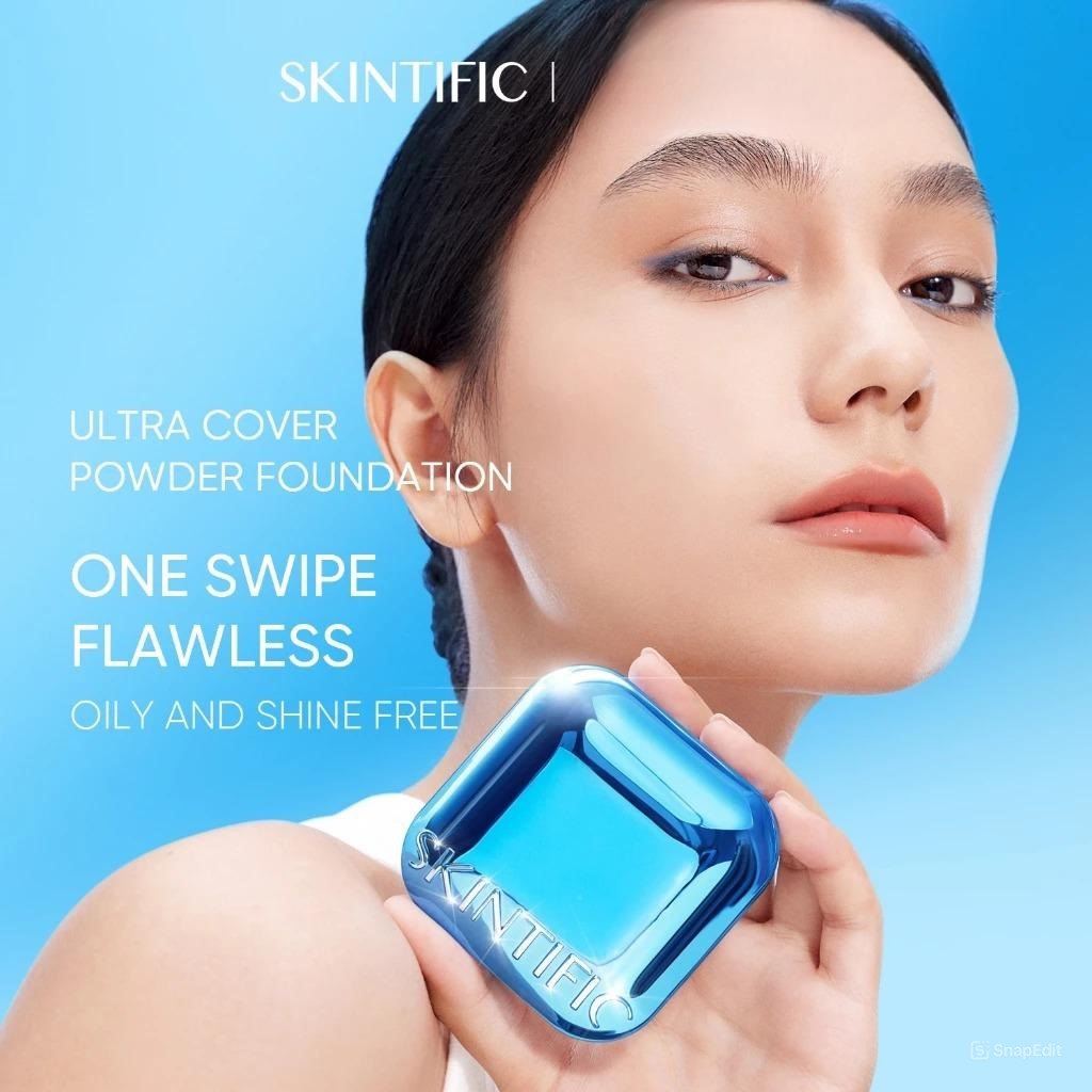 Skintific Ultra Cover Powder Foundation 9gr - 02 Ivory Skintific Ultra Cover Powder Foundation 9gr - 02 Ivory
