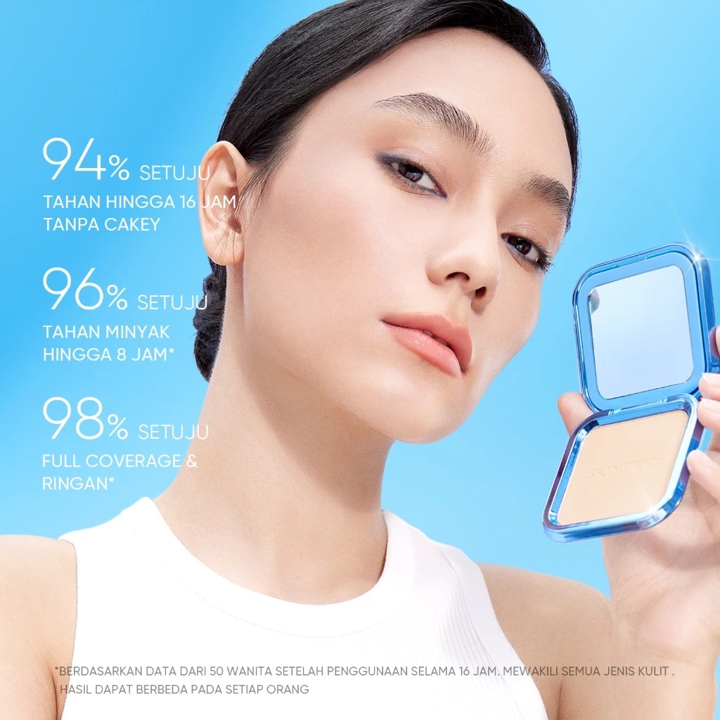 Skintific Ultra Cover Powder Foundation 9gr - 02 Ivory Skintific Ultra Cover Powder Foundation 9gr - 02 Ivory