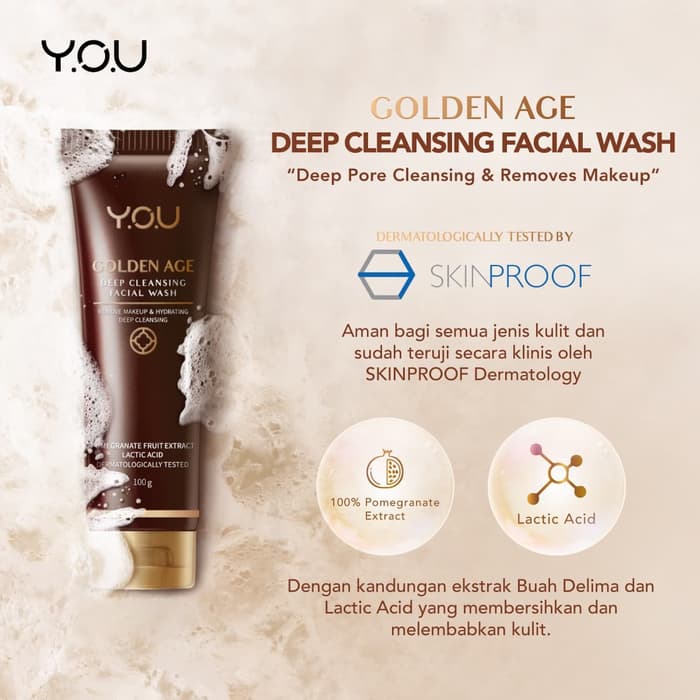 YOU Golden Age Deep Cleansing Facial Wash 100gr