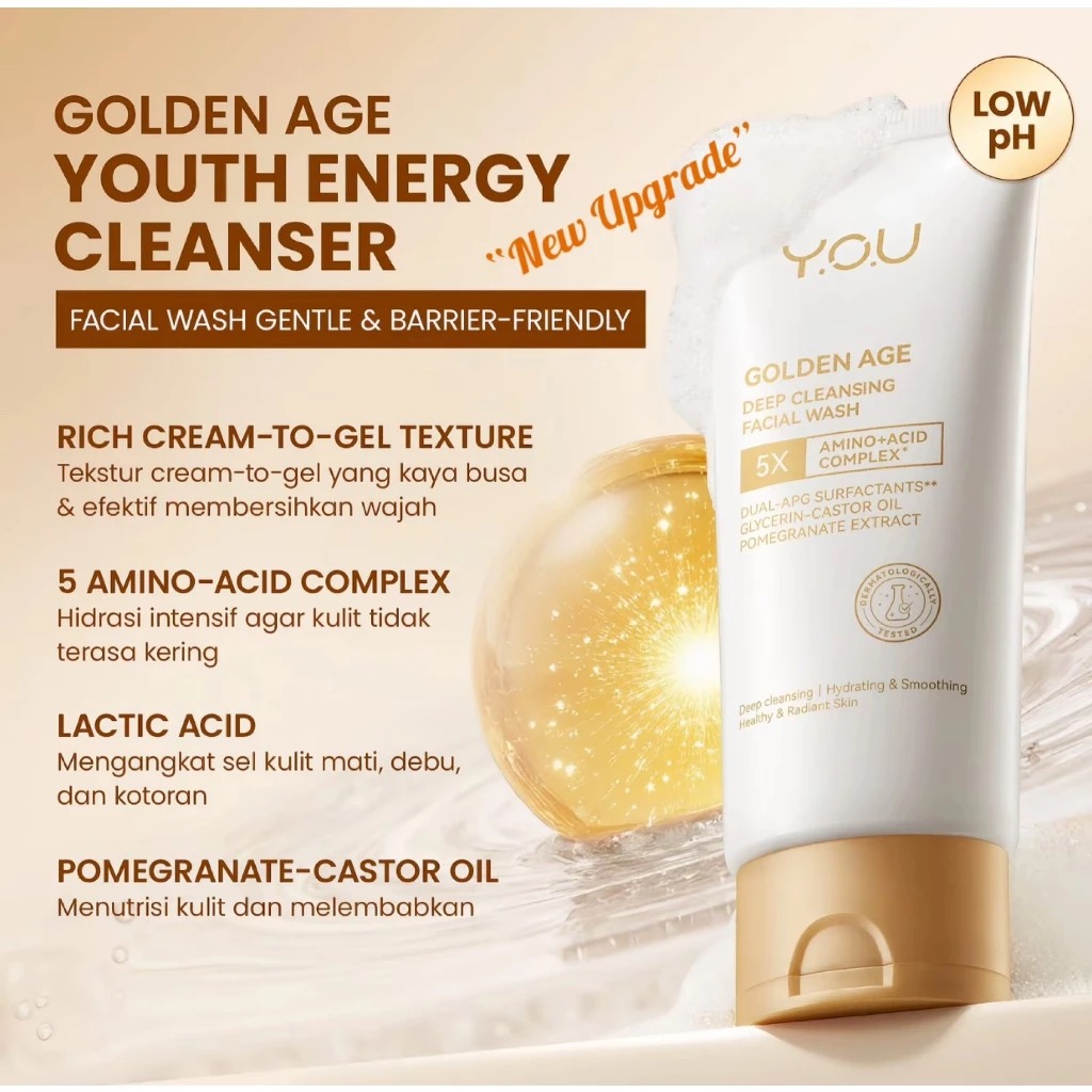 YOU Golden Age Deep Cleansing Facial Wash 100gr