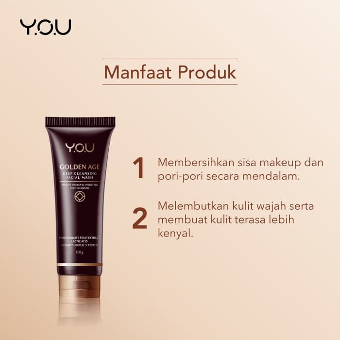 YOU Golden Age Deep Cleansing Facial Wash 100gr
