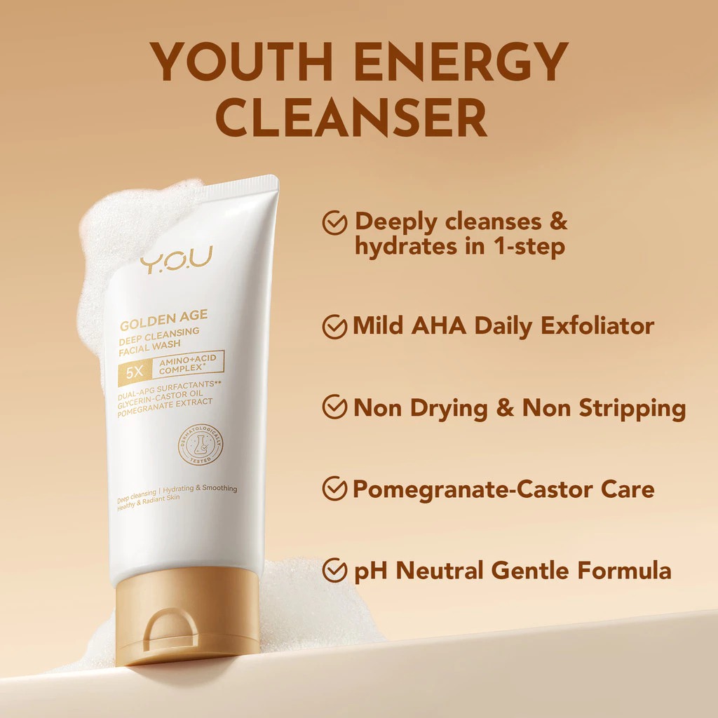 YOU Golden Age Deep Cleansing Facial Wash 100gr