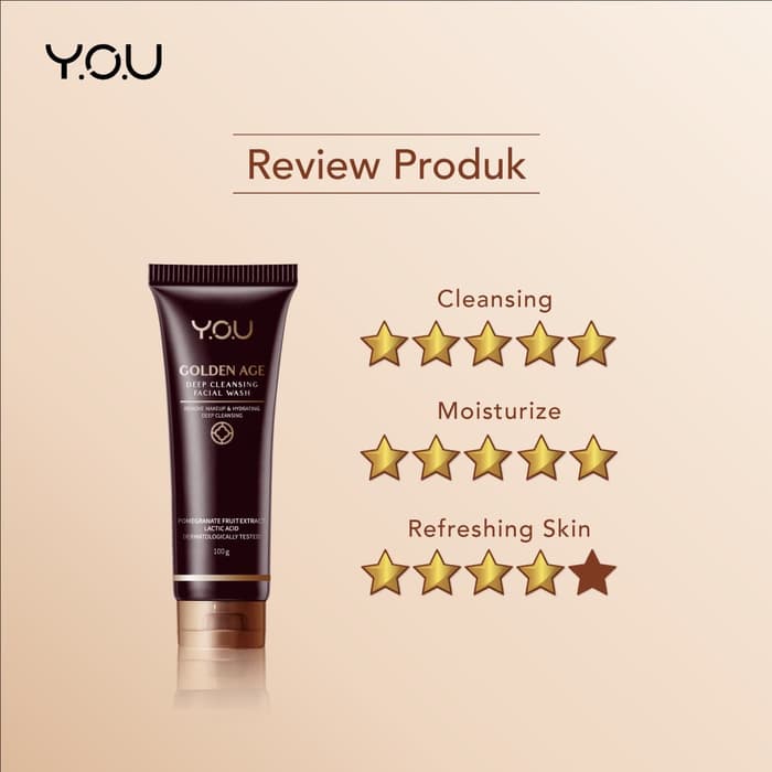 YOU Golden Age Deep Cleansing Facial Wash 100gr
