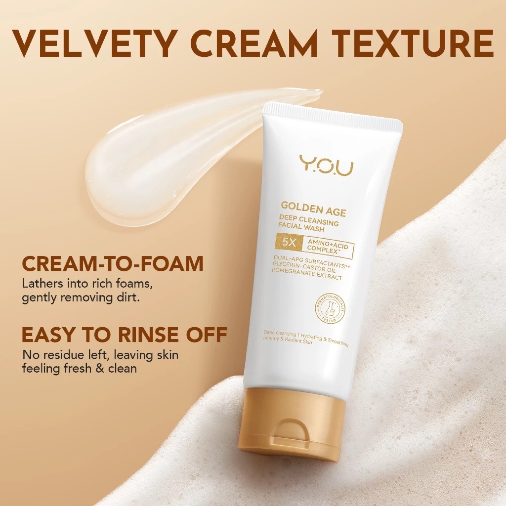 YOU Golden Age Deep Cleansing Facial Wash 100gr