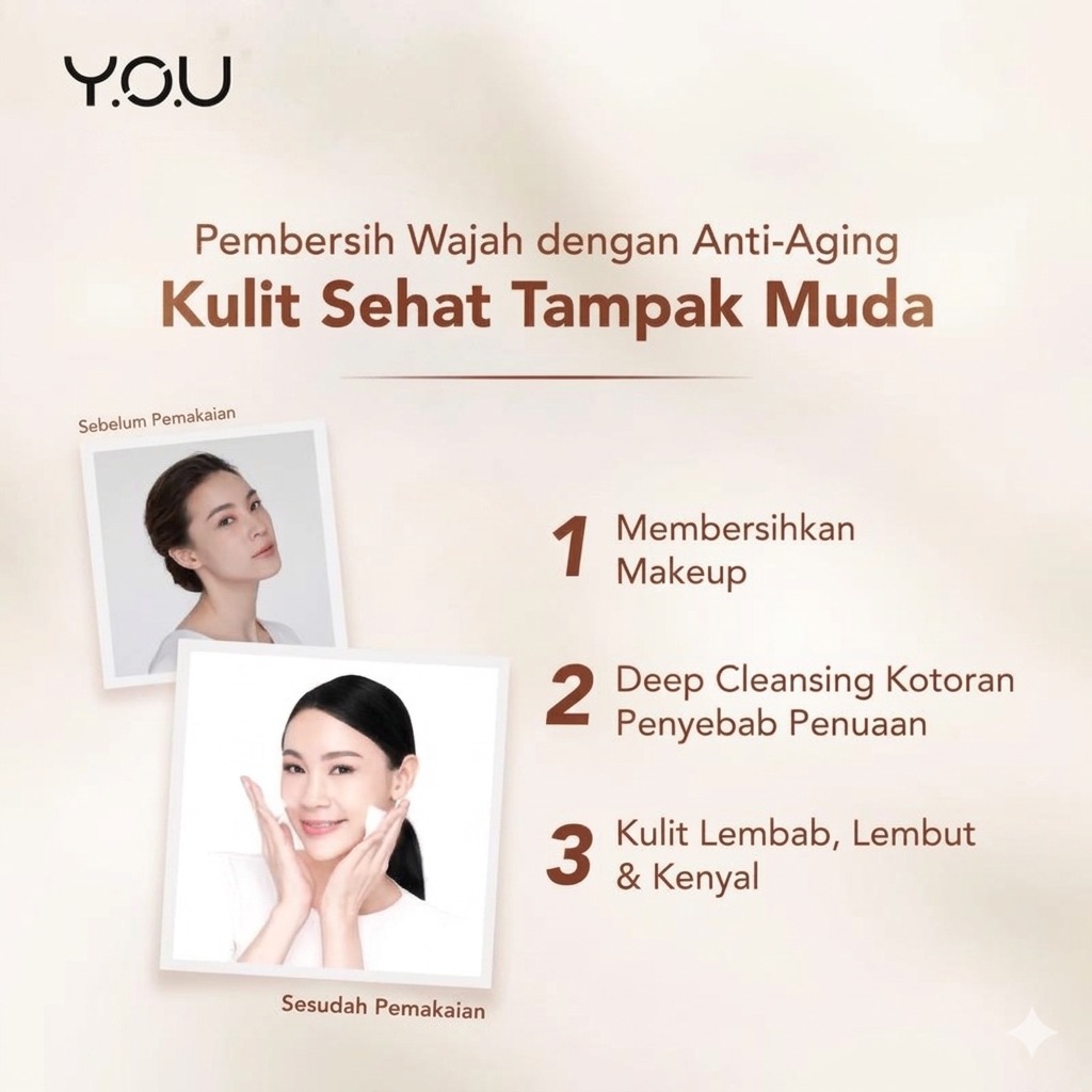 YOU Golden Age Deep Cleansing Facial Wash 100gr