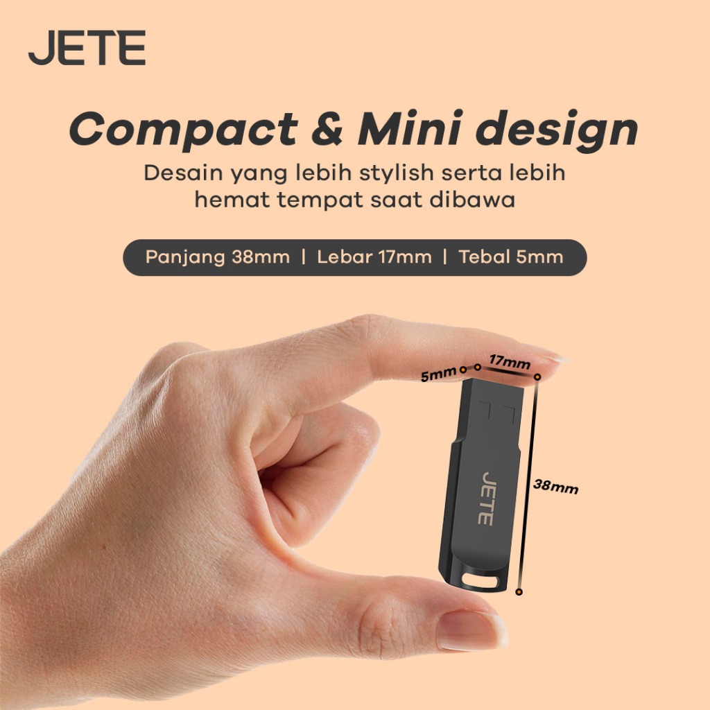 JETE Flashdisk U1 Series - 64GB Compatible USB2.0/3.0