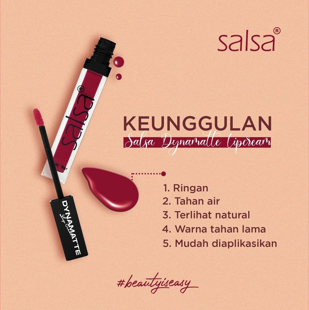 SALSA Dynamatte Lip Cream 5gr - 05 Cherry Bomb