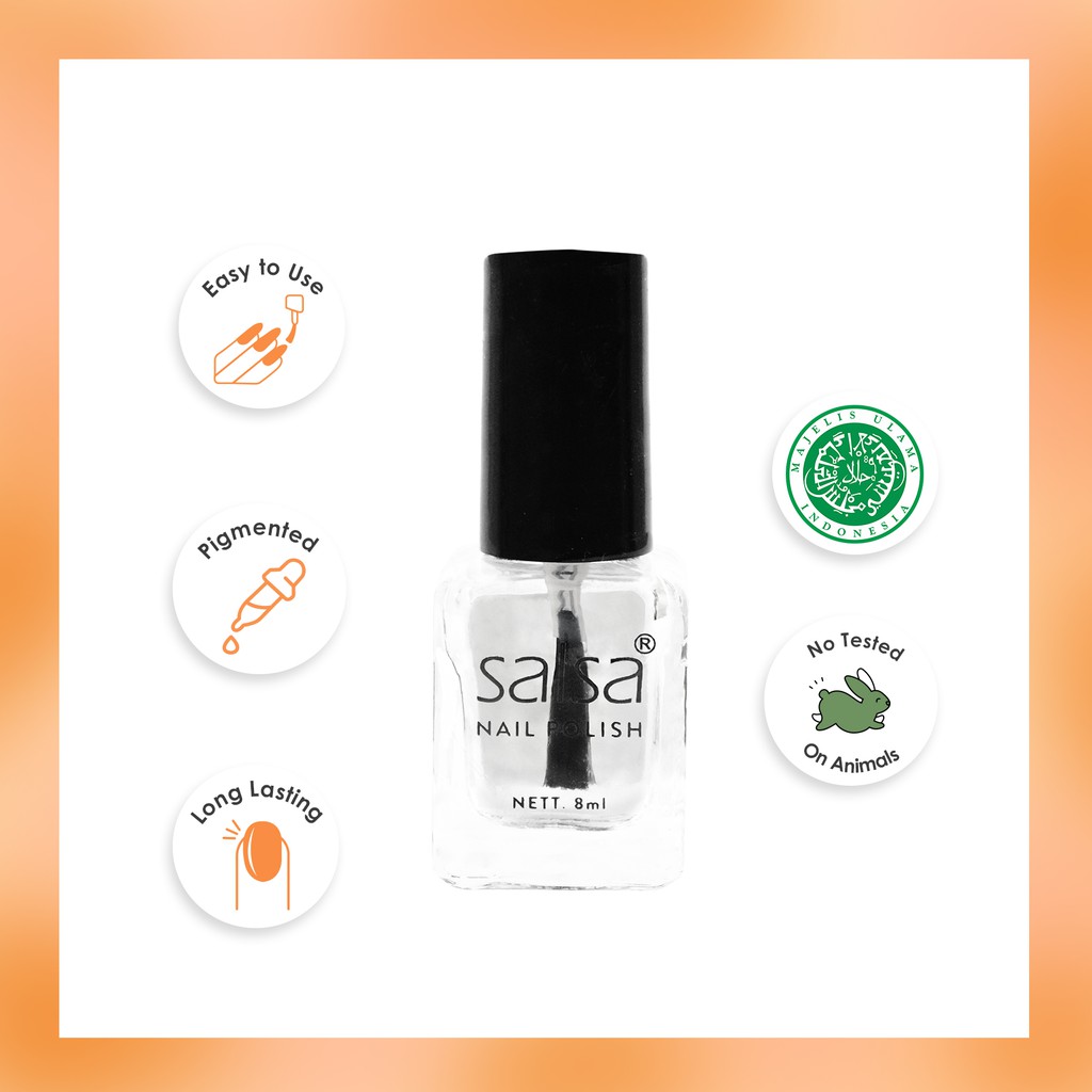 (ECER) SALSA Kutek Nail Polish Nude Set2 8ml
