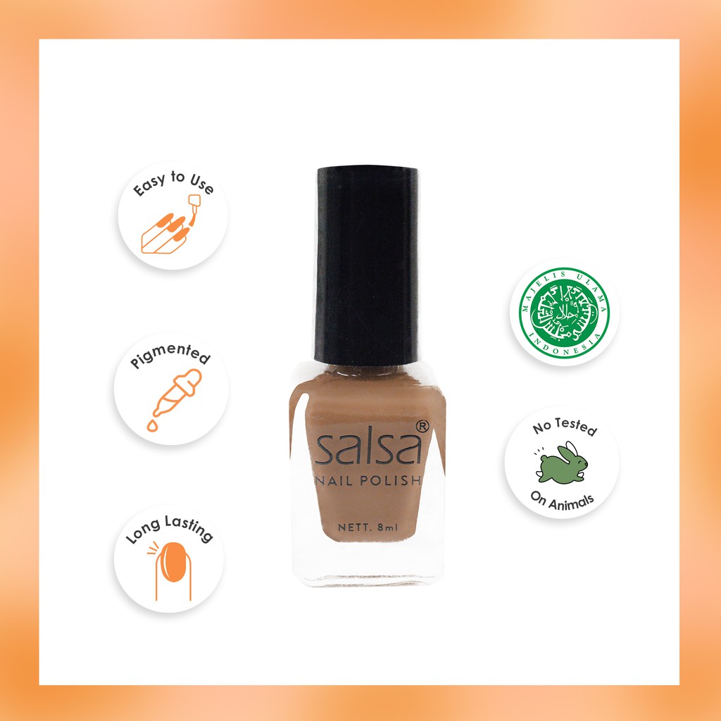 (ECER) SALSA Kutek Nail Polish Nude Set2 8ml