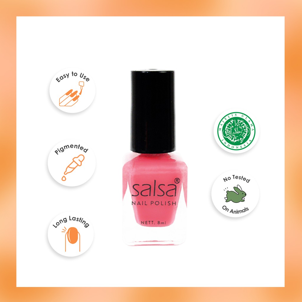 (ECER) SALSA Kutek Nail Polish Nude Set2 8ml