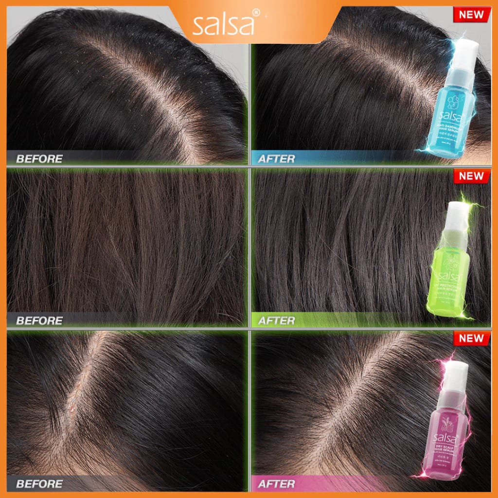 SALSA Hair Serum Spray 80ml - Keratin Repair (Kuning) - Serum Perawatan Rambut SALSA Hair Serum Spray 80ml - Keratin Repair (Kuning) - Serum Perawatan Rambut