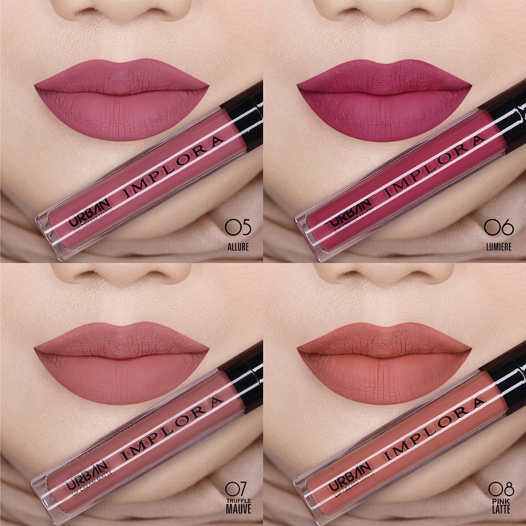 Implora Urban Lipcream Matte - 08 Pink Latte Implora Urban Lipcream Matte - 08 Pink Latte