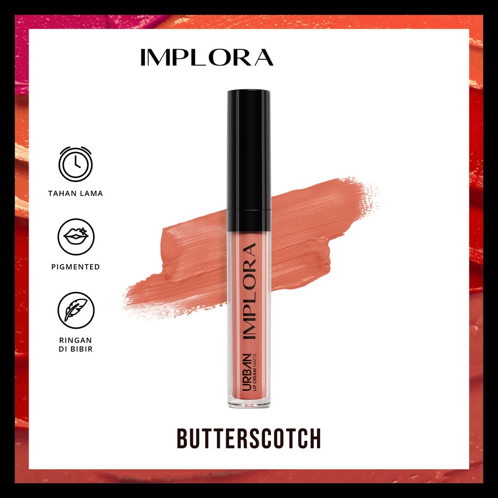 Implora Urban Lipcream Matte - 09 Butterscotch Implora Urban Lipcream Matte - 09 Butterscotch