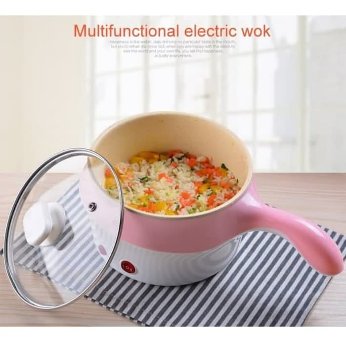 Panci Elektrik Mini 18cm  - Multifunctional Electric Fry Pan