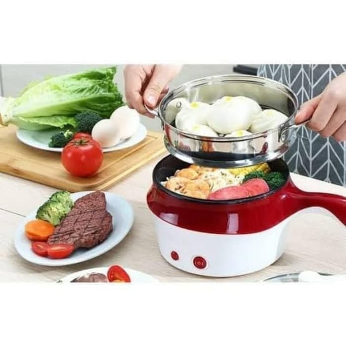 Panci Elektrik Mini 18cm  - Multifunctional Electric Fry Pan