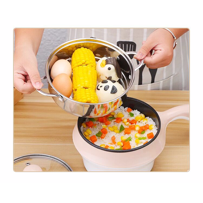 Panci Elektrik Mini 18cm  - Multifunctional Electric Fry Pan