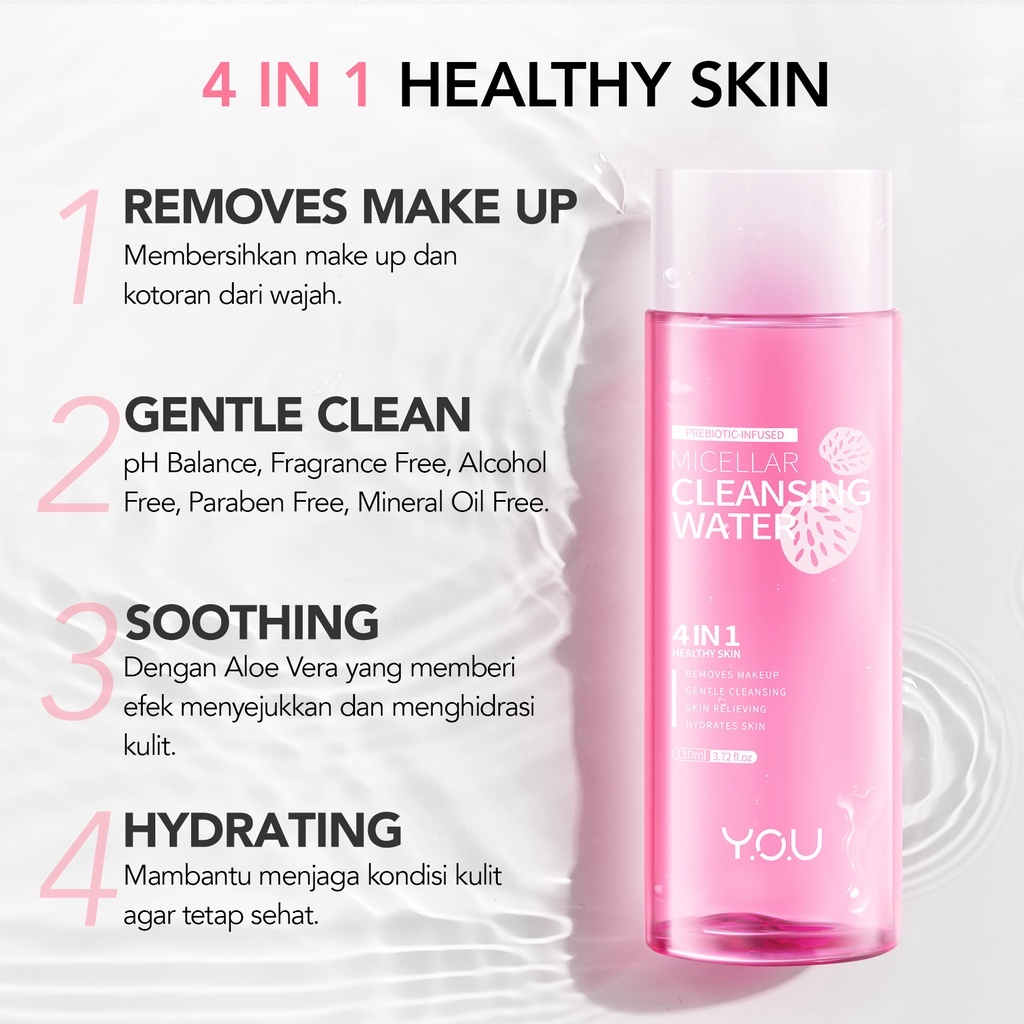 YOU Prebiotic Infused Micellar Cleansing Water 50ml 
