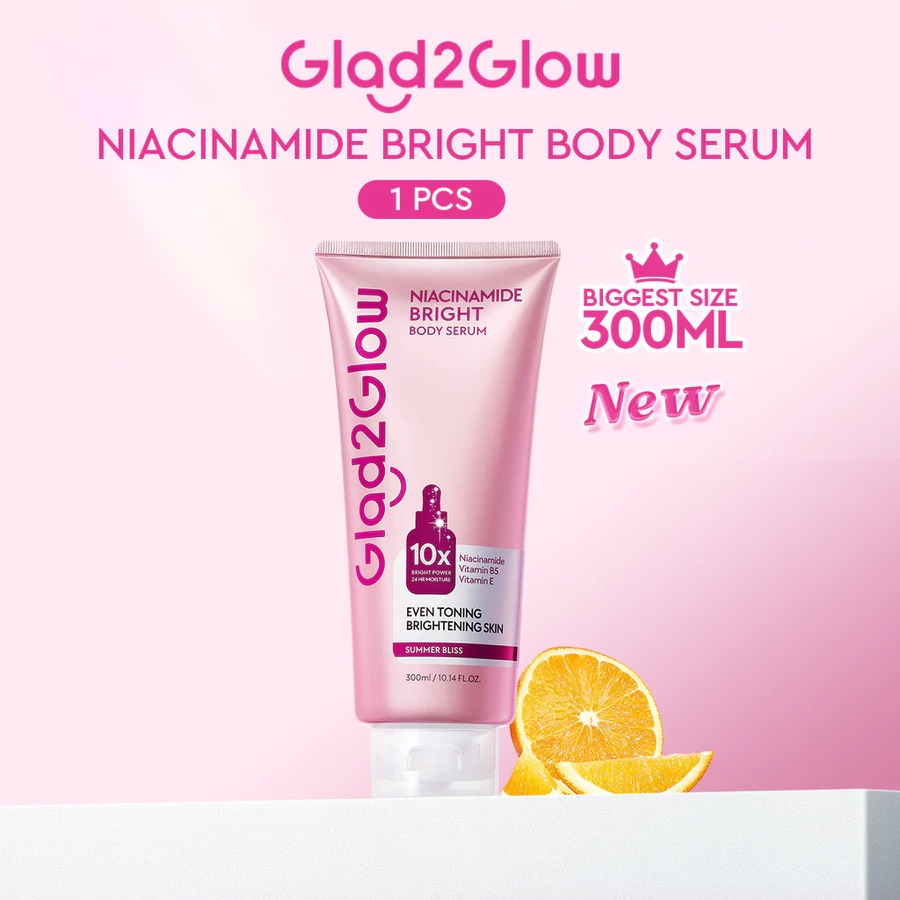 Glad 2 Glow Body Serum - Niacinamide Bright Summer Bliss 300ml