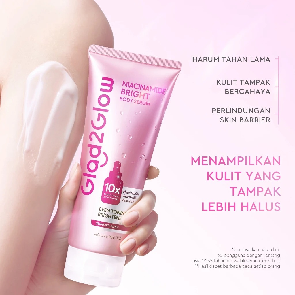Glad 2 Glow Body Serum - Niacinamide Bright Summer Bliss 300ml